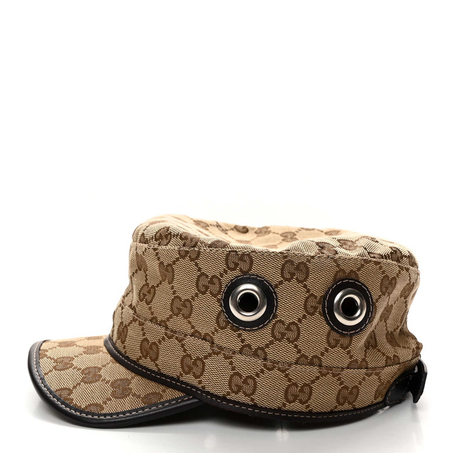 Gucci Monogram Military Hat S Brown 4 of 9