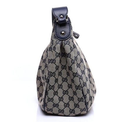 Gucci Monogram Medium Sukey Hobo Navy 11 of 14