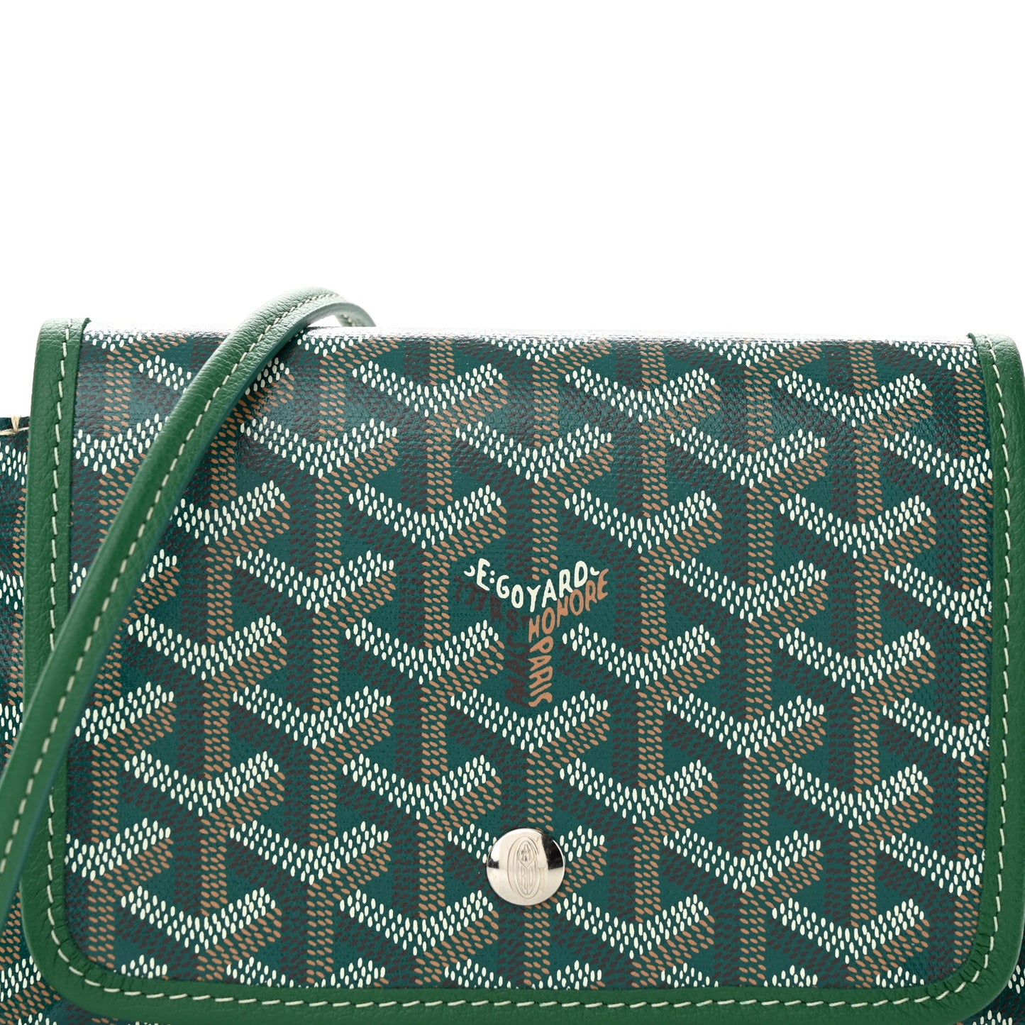 Goyardine Plumet Wallet Clutch Green