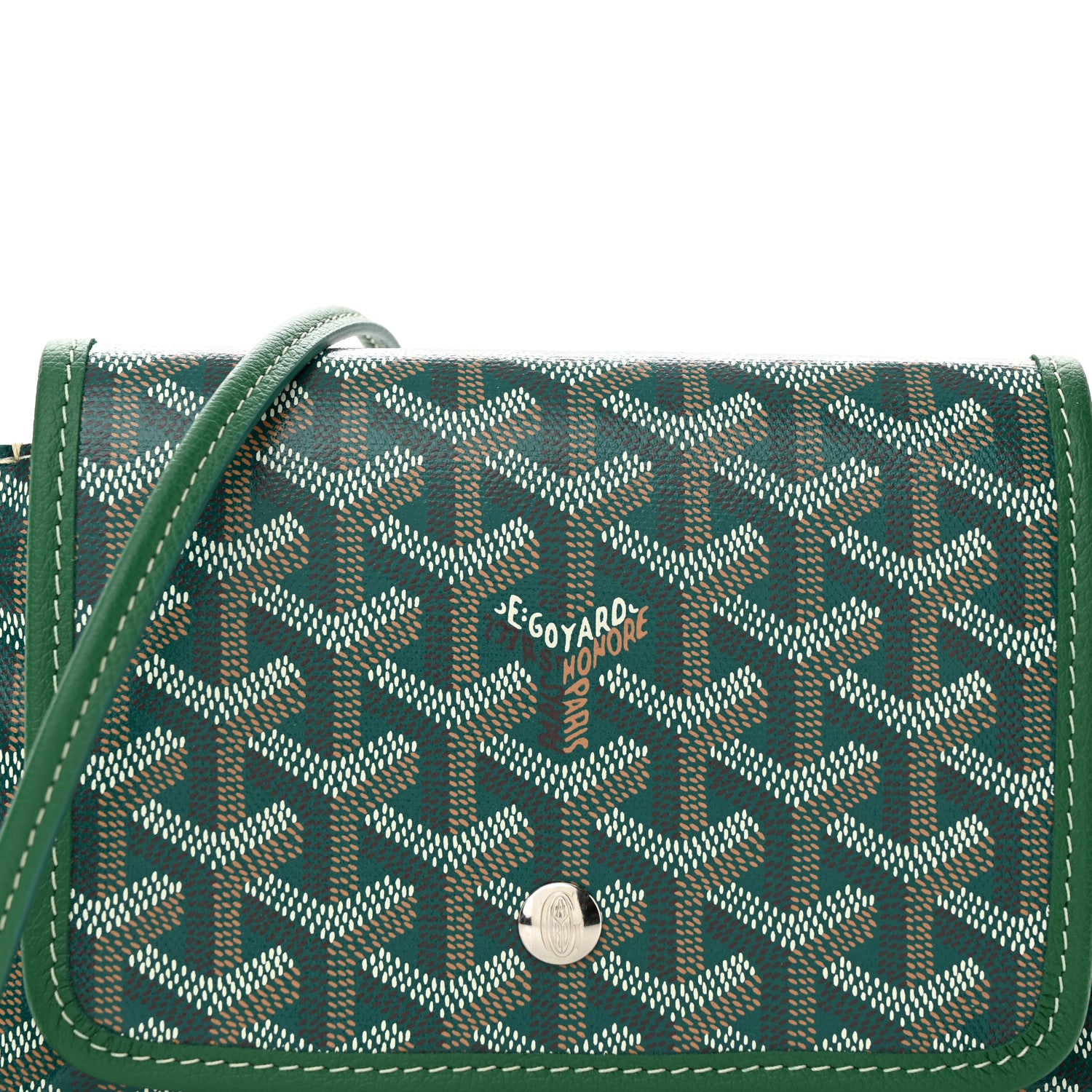 Goyard Goyardine Plumet Wallet Clutch Green 8 of 12