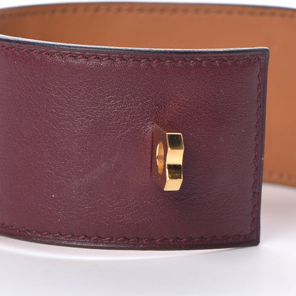 Hermes Swift Collier de Chien CDC Bracelet T2 Bordeaux 9 of 9