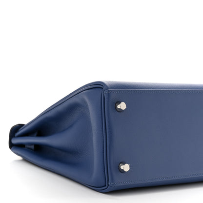 Hermes Evercolor Verso Kelly Retourne 28 Bleu Brighton Capucine 9 of 13