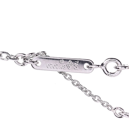 Cartier 18K White Gold Diamond Small Hearts and Symbols Pendant Necklace 6 of 7