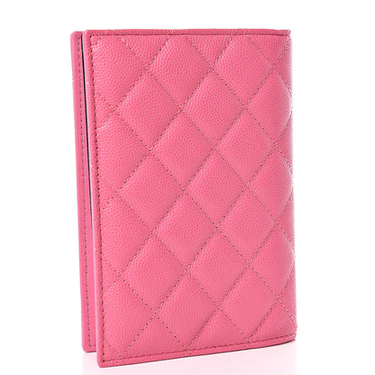 Chanel Caviar Quilted Passport Holder Pink 3 of 8