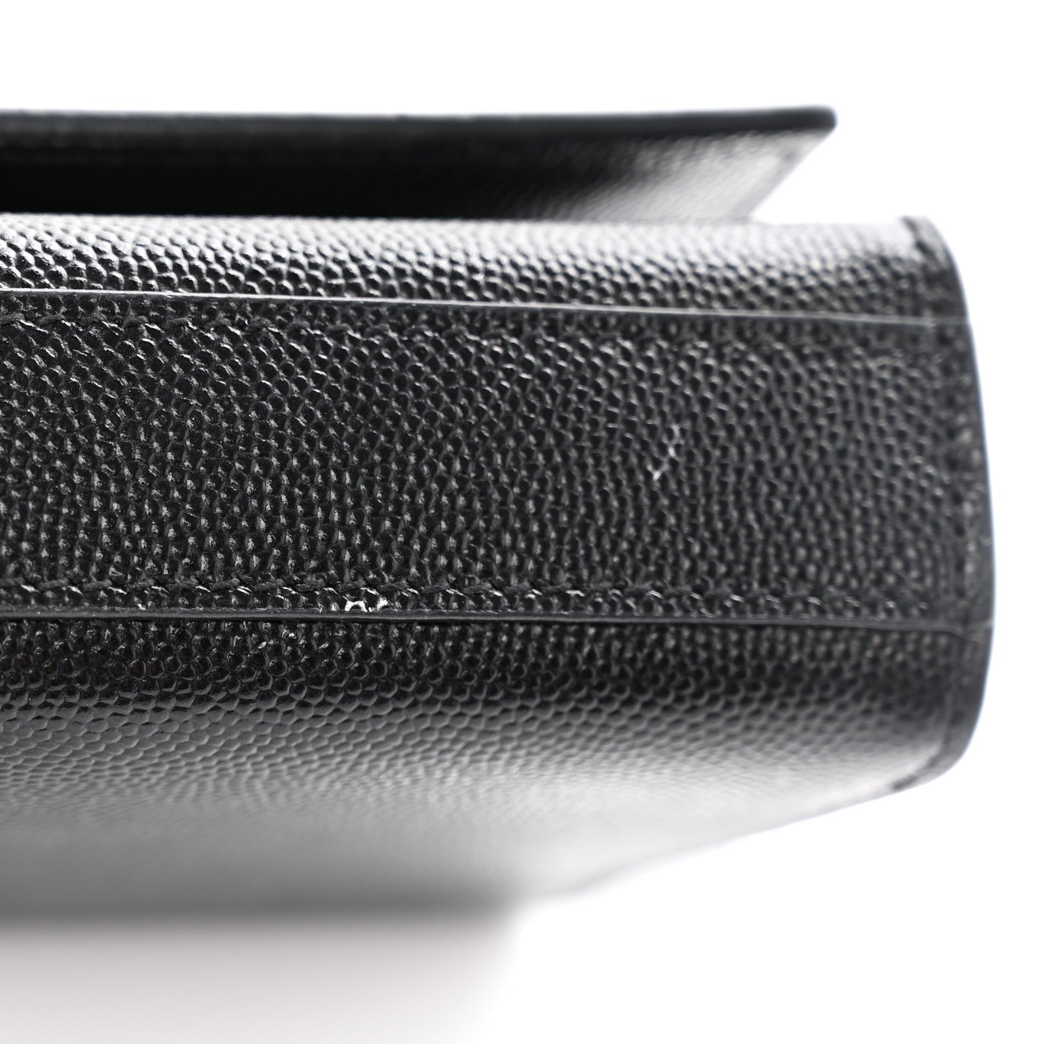 Saint Laurent Grain De Poudre Monogram Cassandre Clutch Black 12 of 13