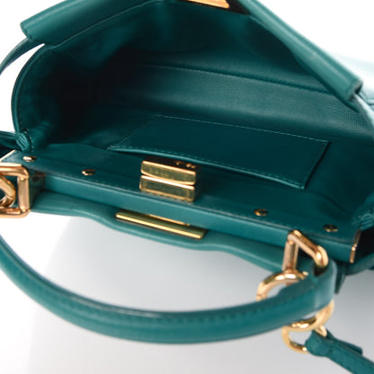 Fendi Nappa Mini Peekaboo Iconic Satchel Lago 6 of 12