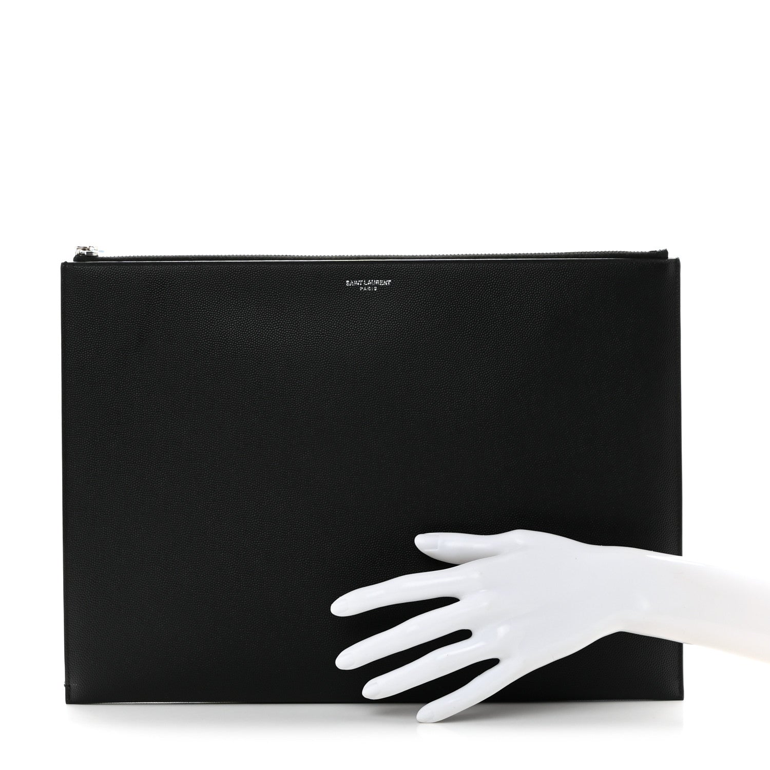 Saint Laurent Grain De Poudre Document Holder Black 2 of 10