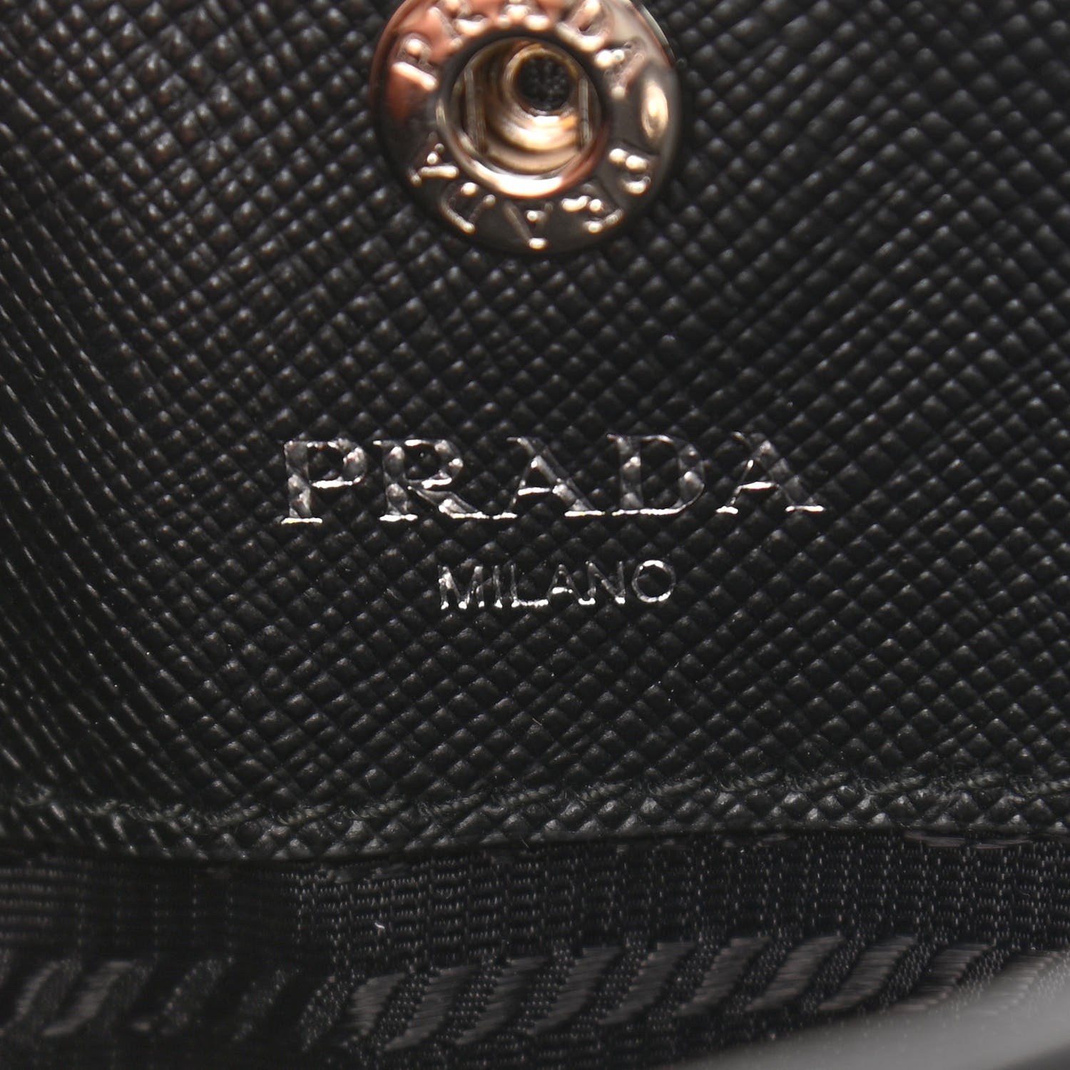 Prada Saffiano Crossbody Bag Black 6 of 9