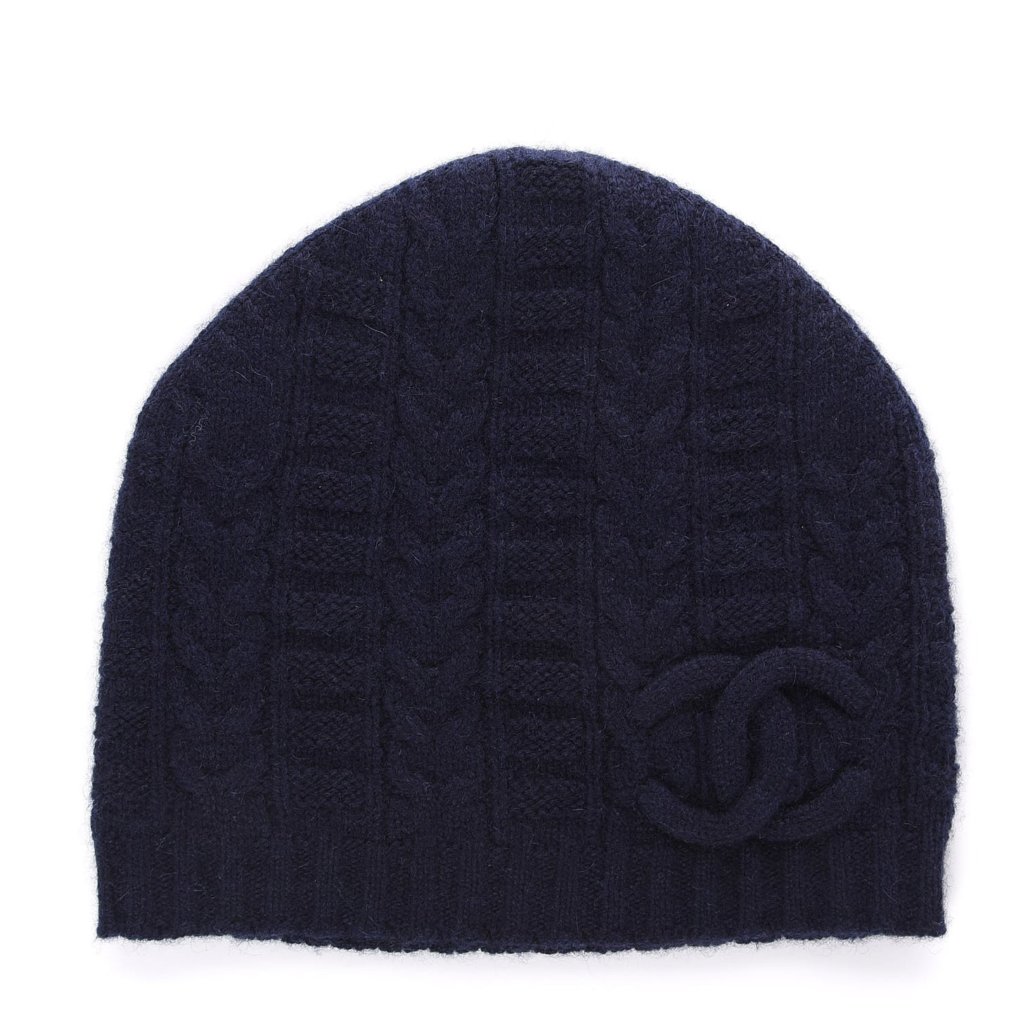 Merino Wool CC Beanie Hat Navy