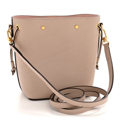 Louis Vuitton Calfskin Nano Lockme Bucket Greige 3 of 11
