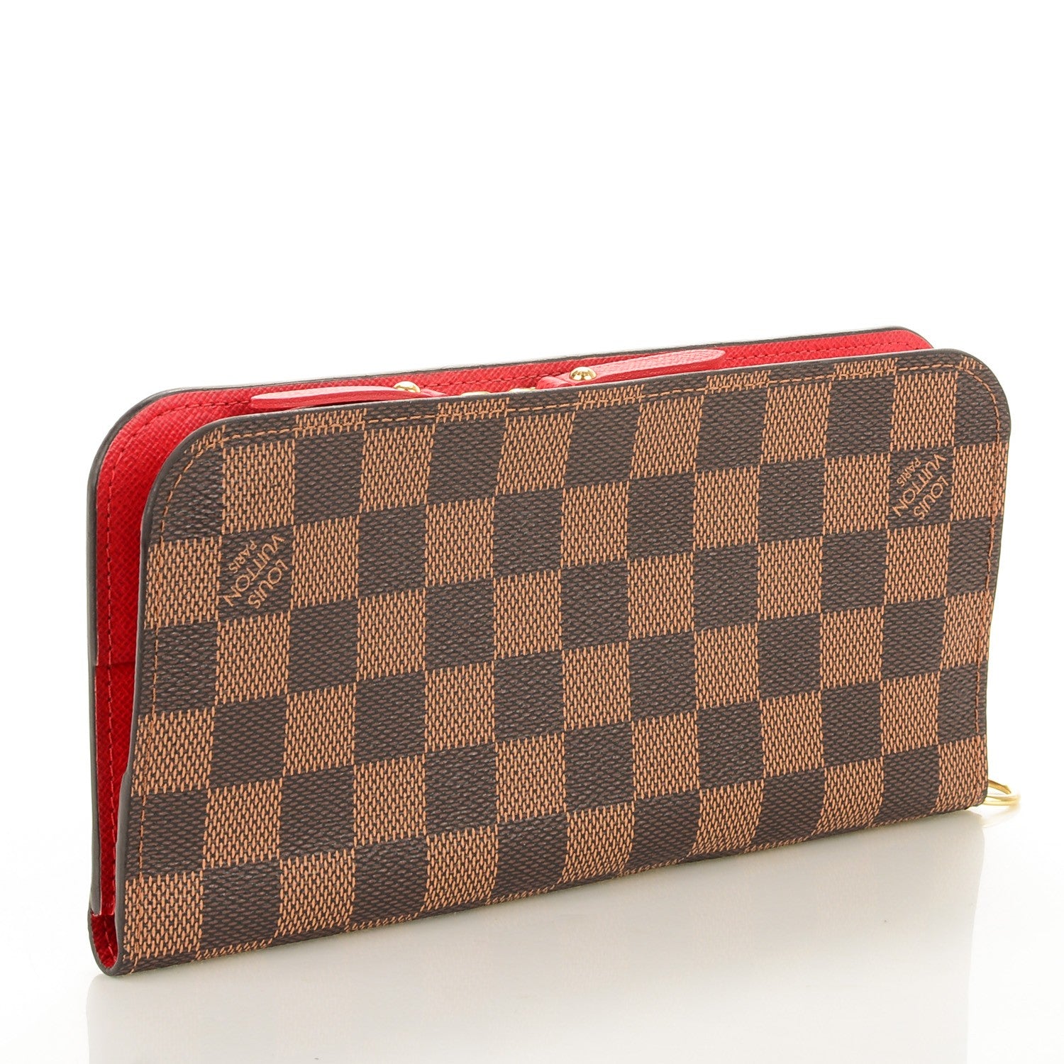Louis Vuitton Damier Ebene Insolite Wallet Red 3 of 7