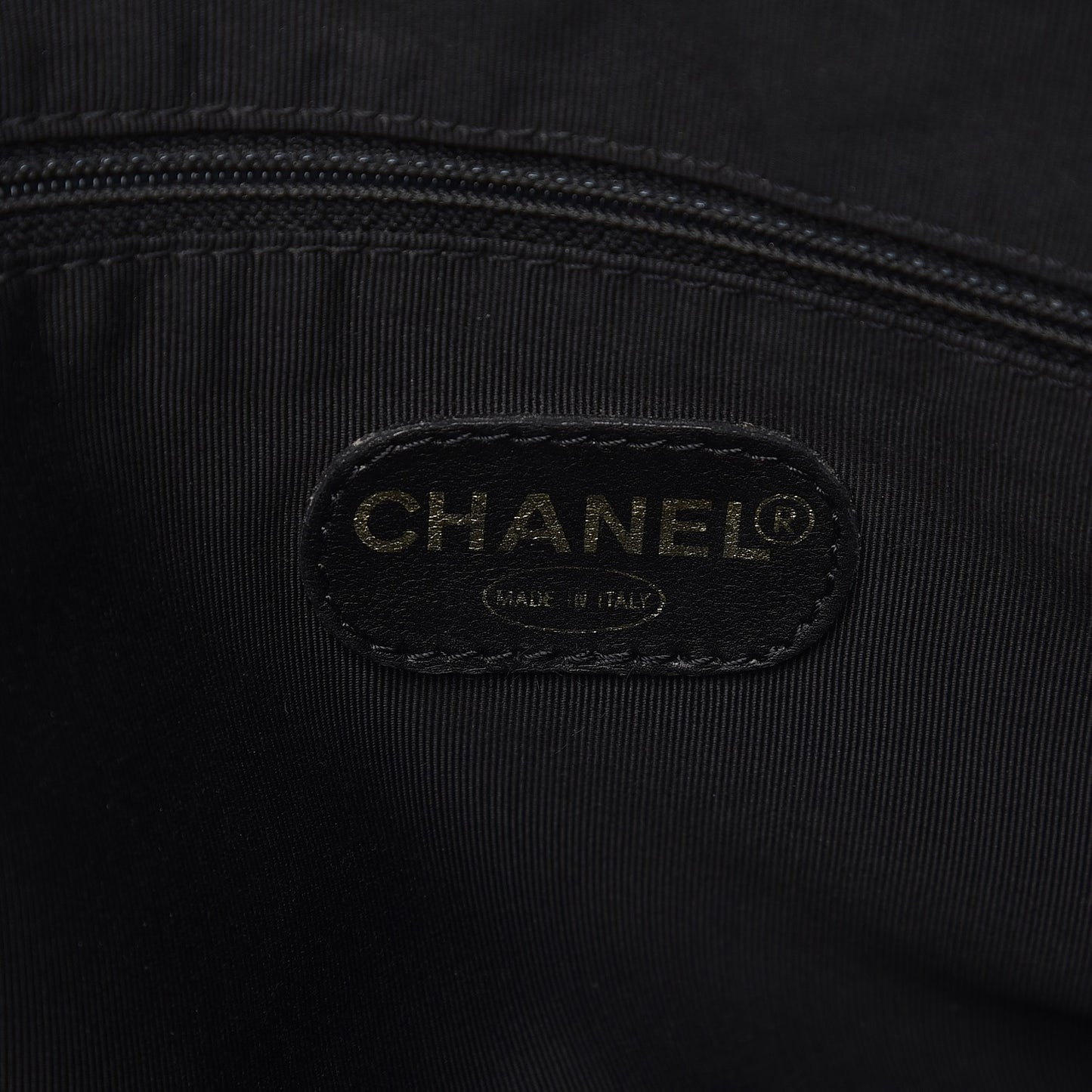 Caviar Quilted Shopping Tote Black