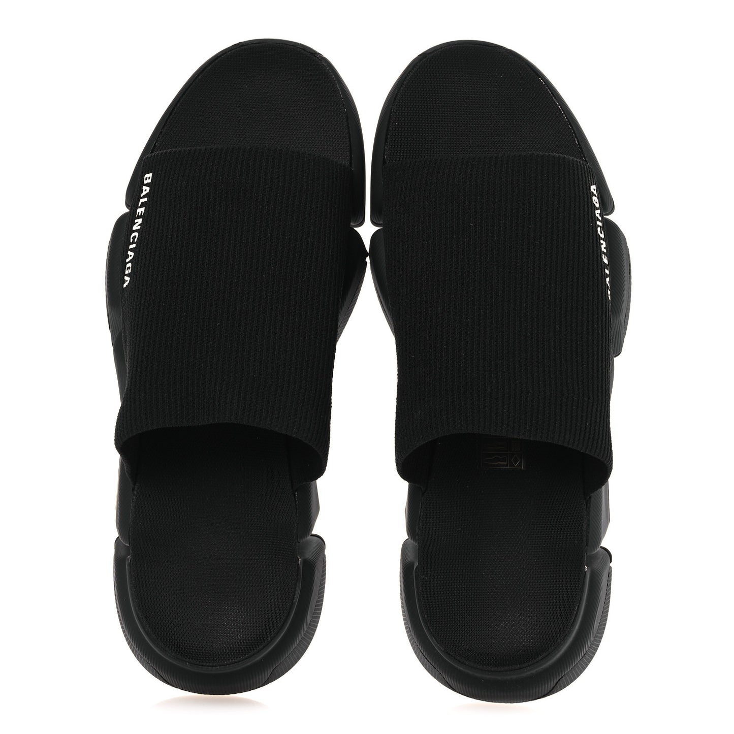 Technical 3D Recycled Knit Womens Speed 2.0 Slide Sandals 39 Black