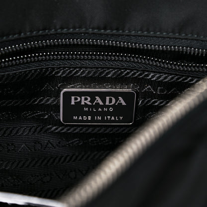 Prada Nylon Tessuto Impuntu Quilted Shoulder Bag Black 6 of 13