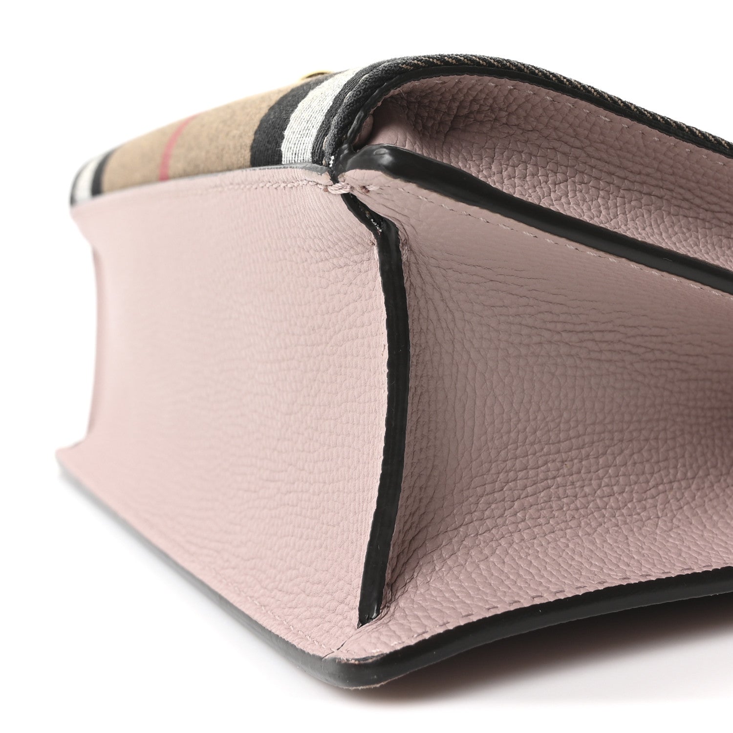 Burberry Derby Calfskin House Check Small Macken Crossbody Bag