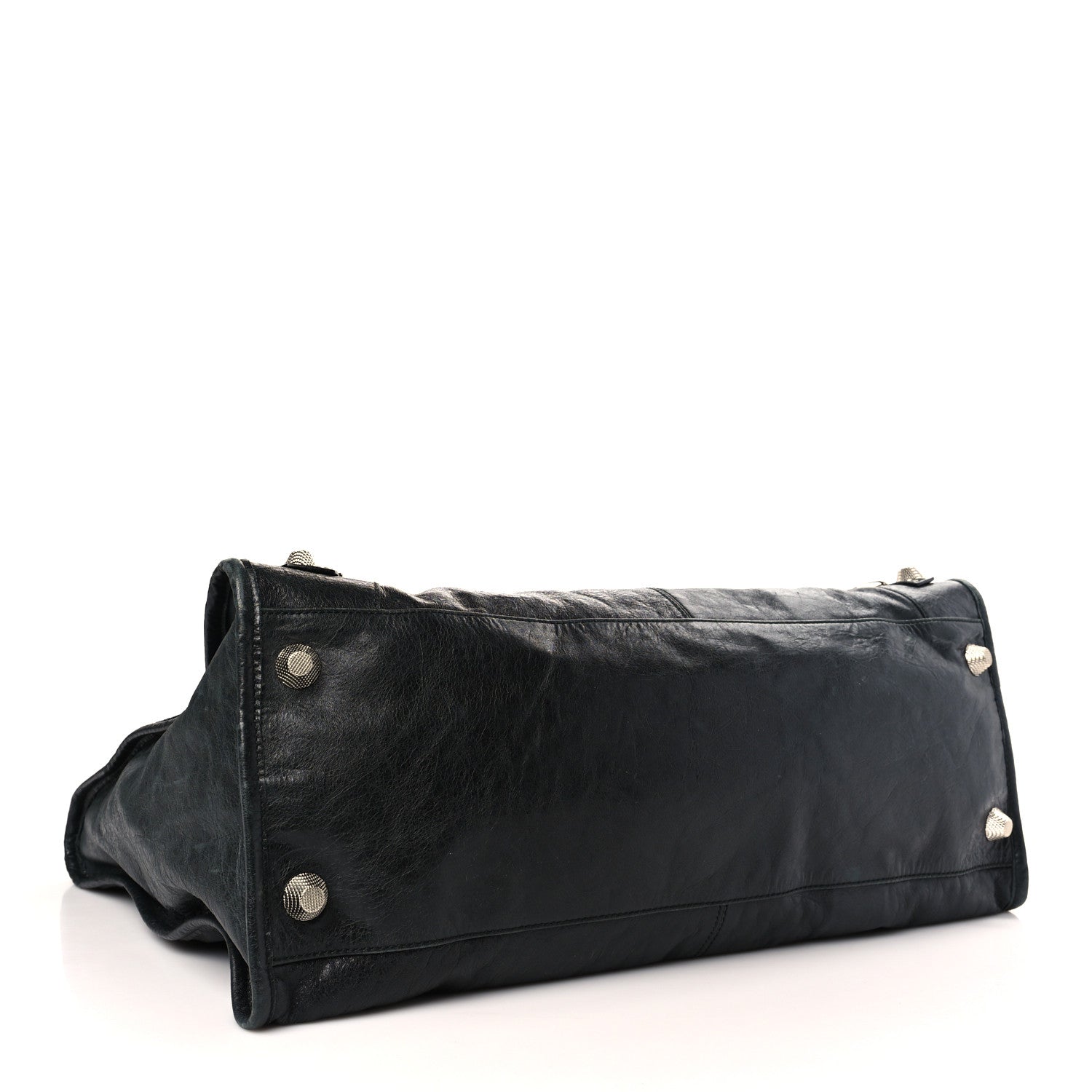 Balenciaga Agneau Giant 21 Silver Hardware Weekender Black 4 of 10