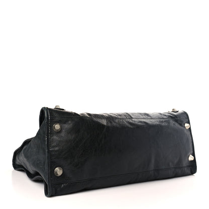 Balenciaga Agneau Giant 21 Silver Hardware Weekender Black 4 of 10