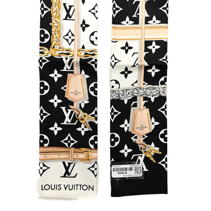 Louis Vuitton Silk Monogram Confidential Bandeau Black Black 2 of 3