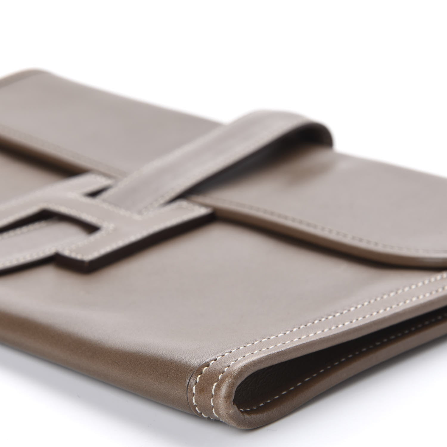 Hermes Box Jige PM Clutch Etoupe 6 of 9