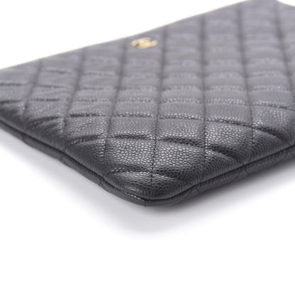 Chanel Caviar Quilted Medium Cosmetic Case Black 6 of 11