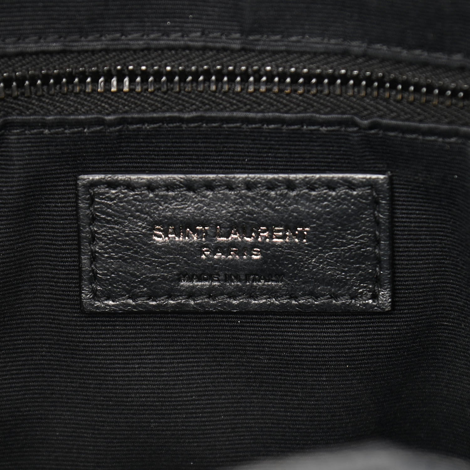 Saint Laurent Calfskin Crocodile Embossed Monogram Medium Niki Shopping Bag Black 5 of 9