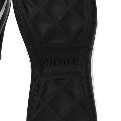 Chanel Velvet Calfskin Mixed Fibers CC Sneakers 37 Black 6 of 8
