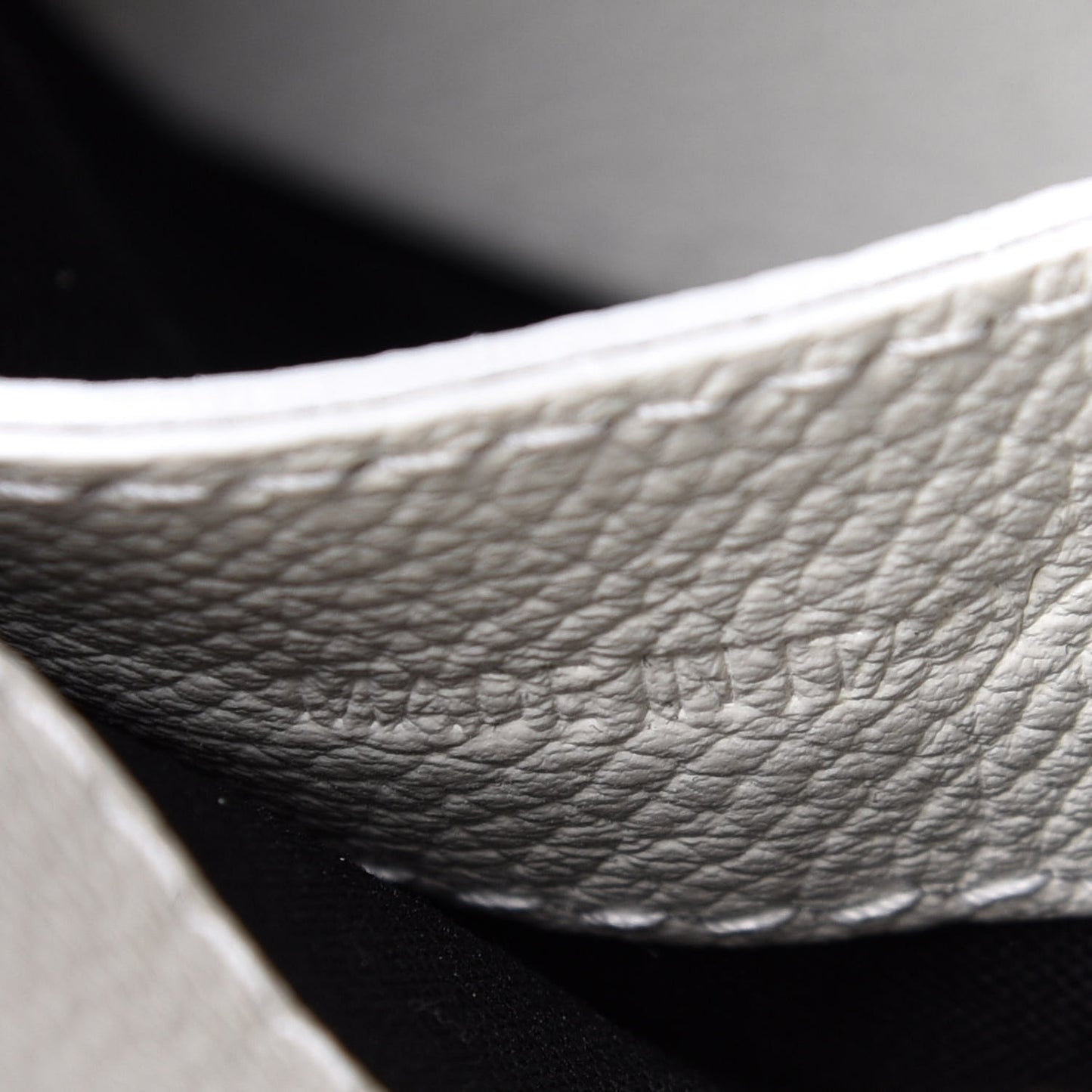 Grained Calfskin XXS Ville Top Handle Bag White Black