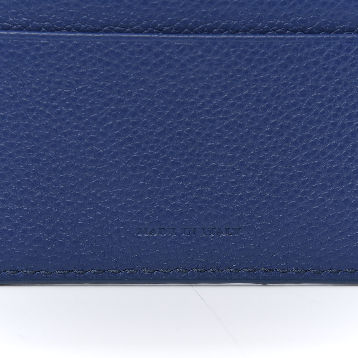Burberry Grainy Calfskin Card Case Blue 7 of 7