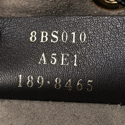 Fendi Shearling F is Fendi Macro FF 1974 Diagonal Mini Mon Tresor Bucket Bag Light Rose Black 7 of 10