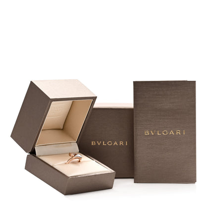 Bulgari 18K Rose Gold Diamond Mother of Pearl Divas' Dream Ring 49 5 6 of 6