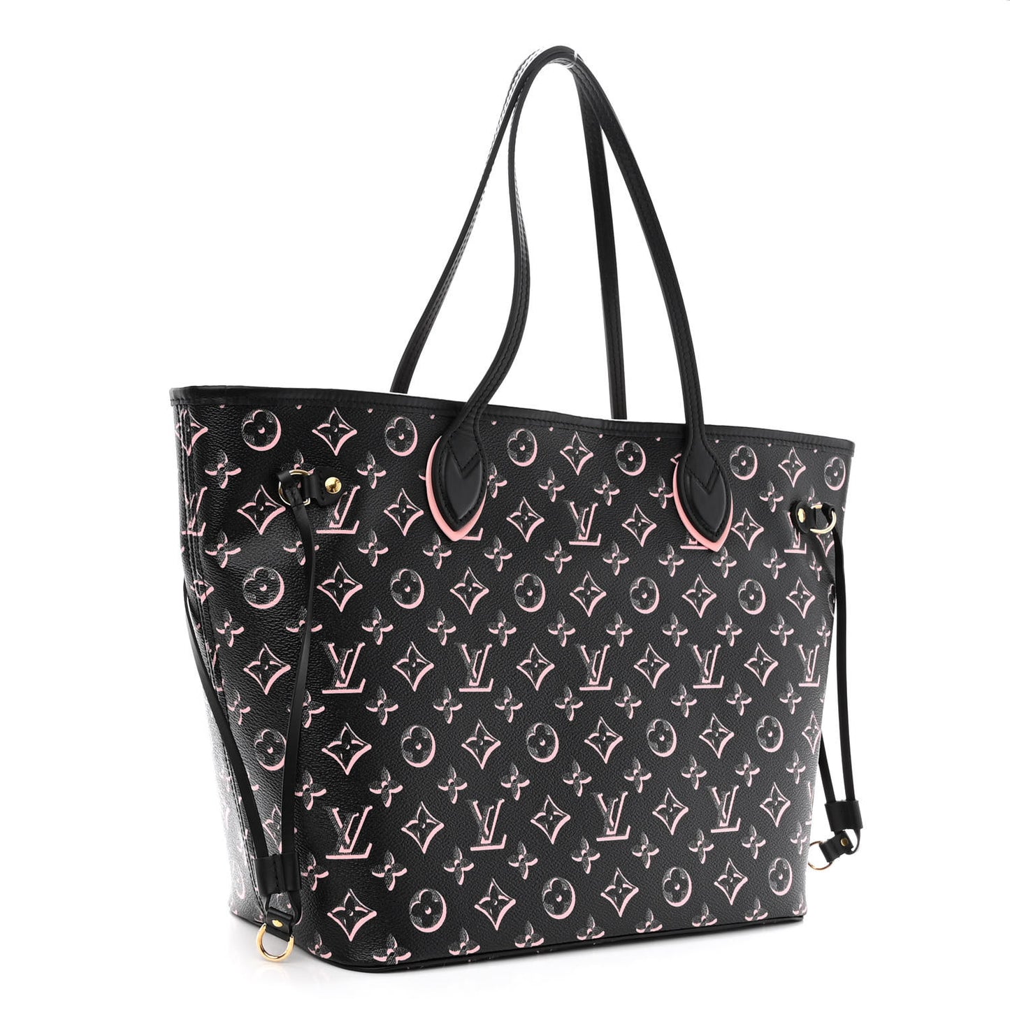 Monogram Fall For You Neverfull MM Black