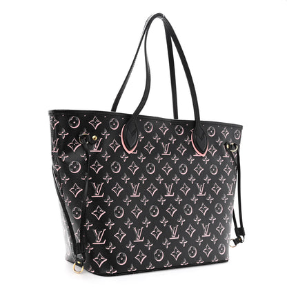 Louis Vuitton Monogram Fall For You Neverfull MM Black 4 of 10