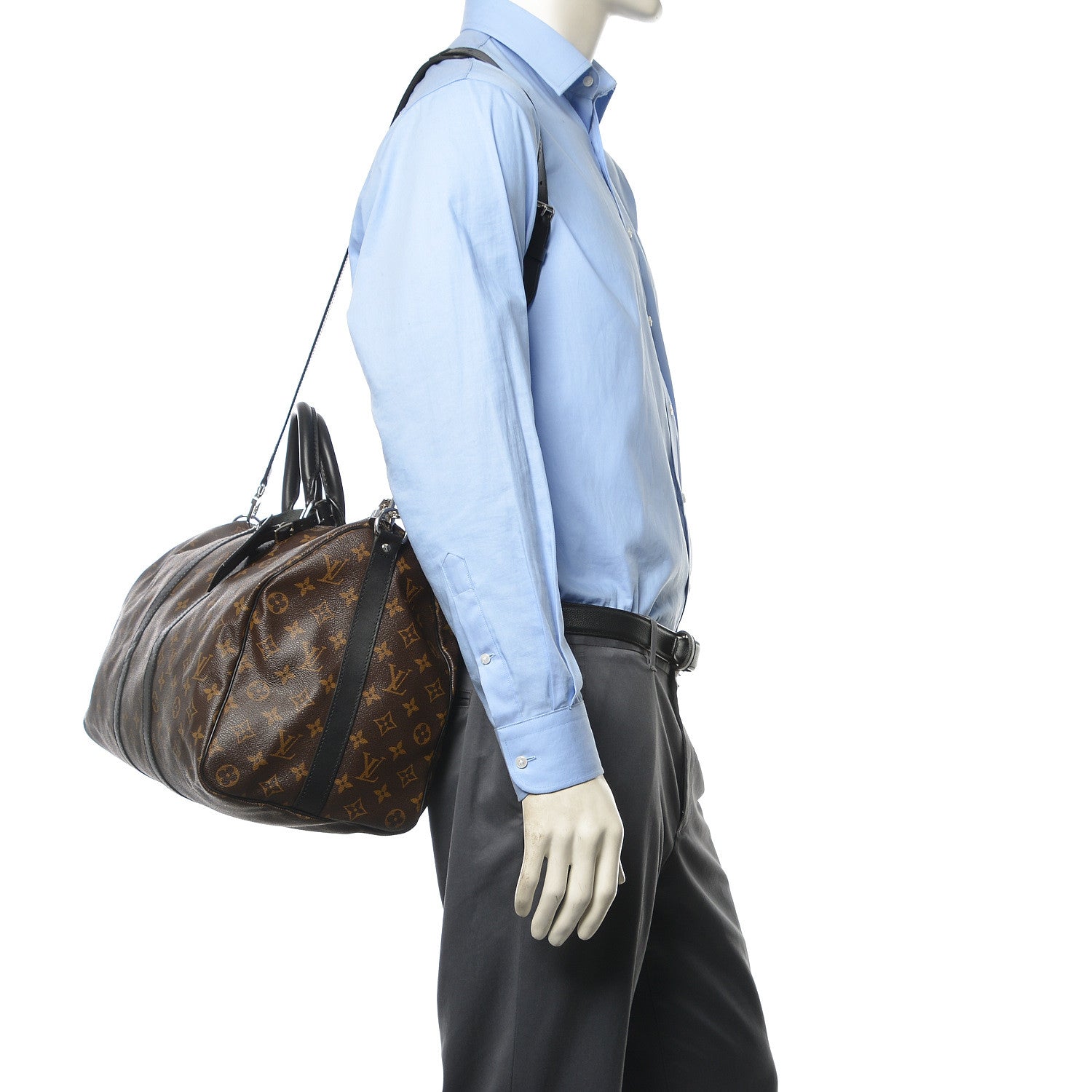 Louis Vuitton Monogram Macassar Keepall Bandouliere 45 2 of 10