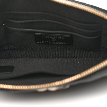 Chanel Caviar Quilted Crystal Enamel Cosmetic Case Black 5 of 8