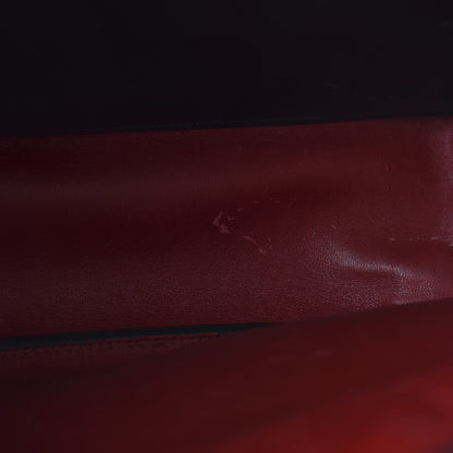 Prada Saffiano Cuir Medium Double Bag Black Fuoco 11 of 17