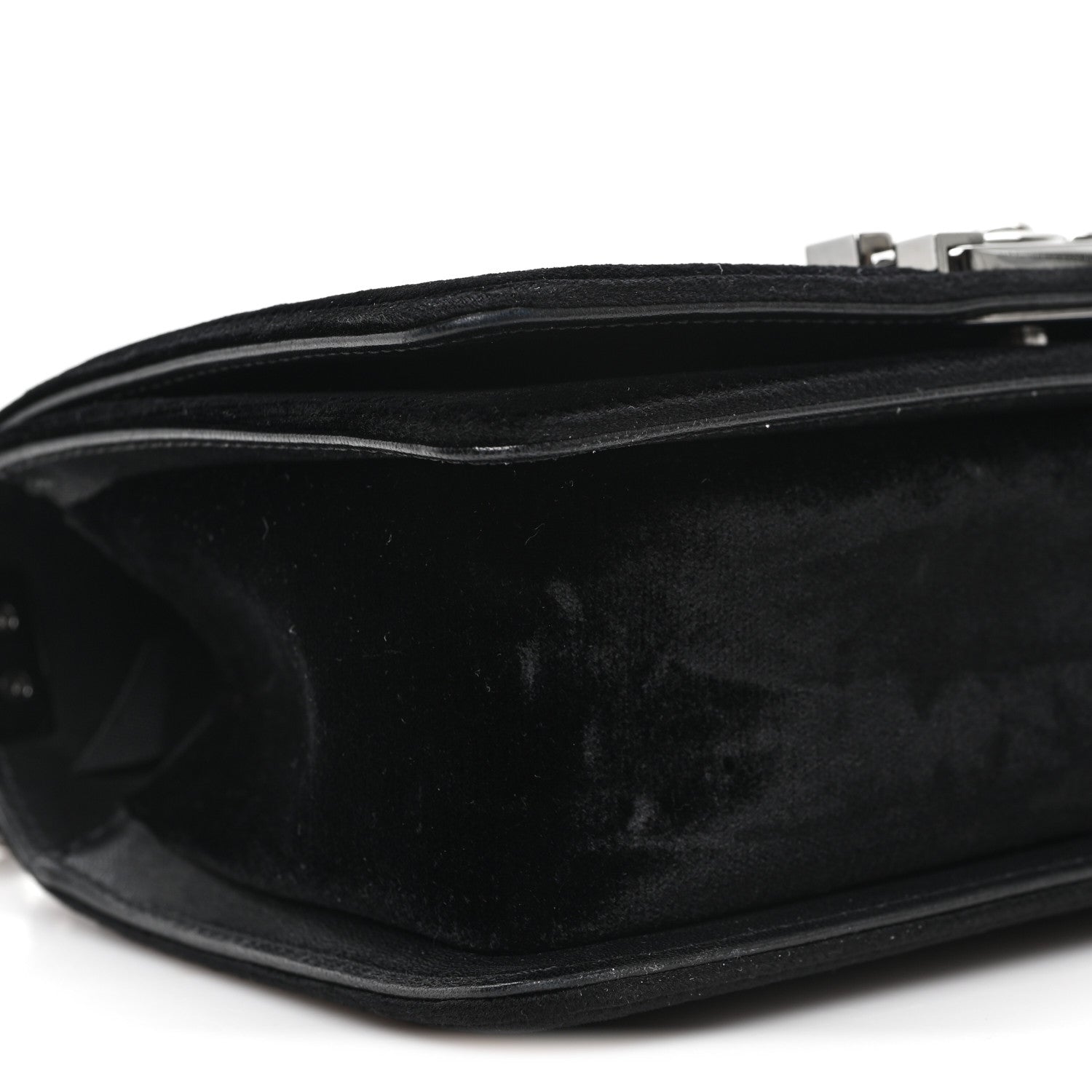 Chanel Velvet Quilted Small Boy Flap Black 9 of 11