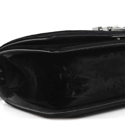 Chanel Velvet Quilted Small Boy Flap Black 9 of 11