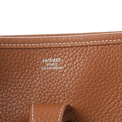 Hermes Taurillon Clemence Evelyne III GM Gold 6 of 7