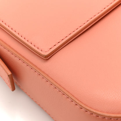 Fendi Vitello Flamingo Crystal Baguette Rosa Pesca 12 of 17