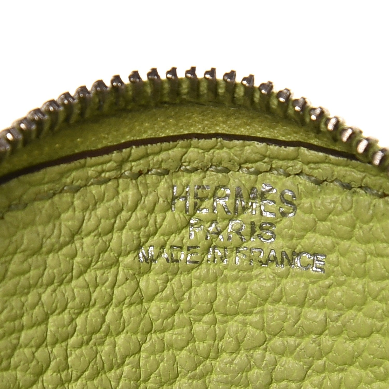 Hermes Chevre Mysore Evelyne Coin Purse Vert Anis 6 of 9