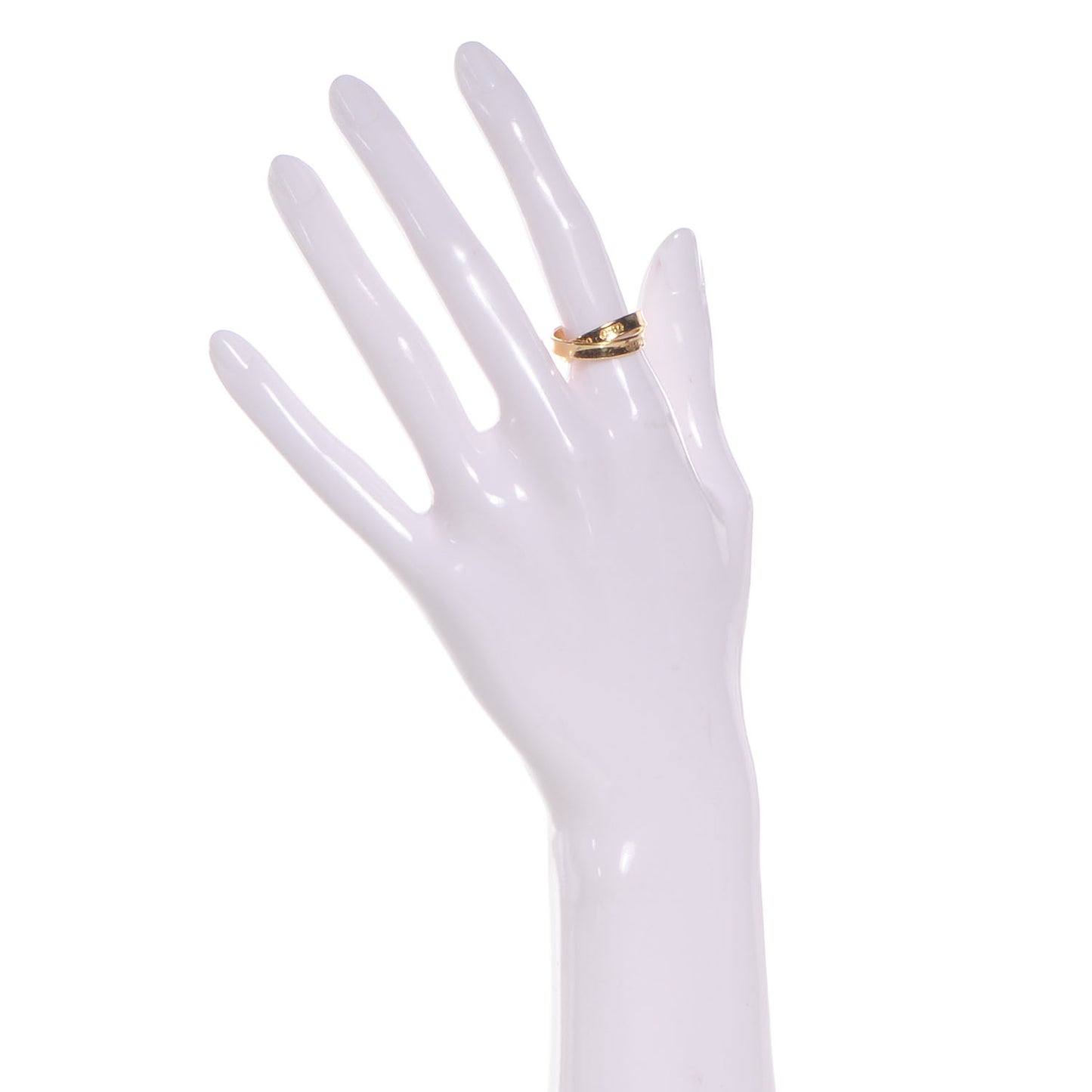 18k Yellow Gold Interlocking Circles Ring 6