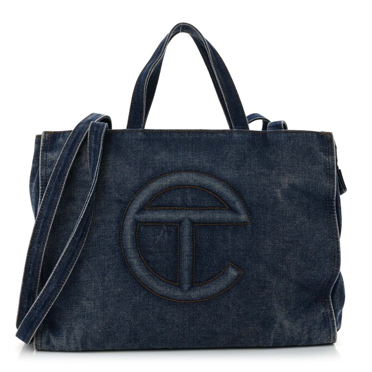 Denim Medium Shopping Bag Blue