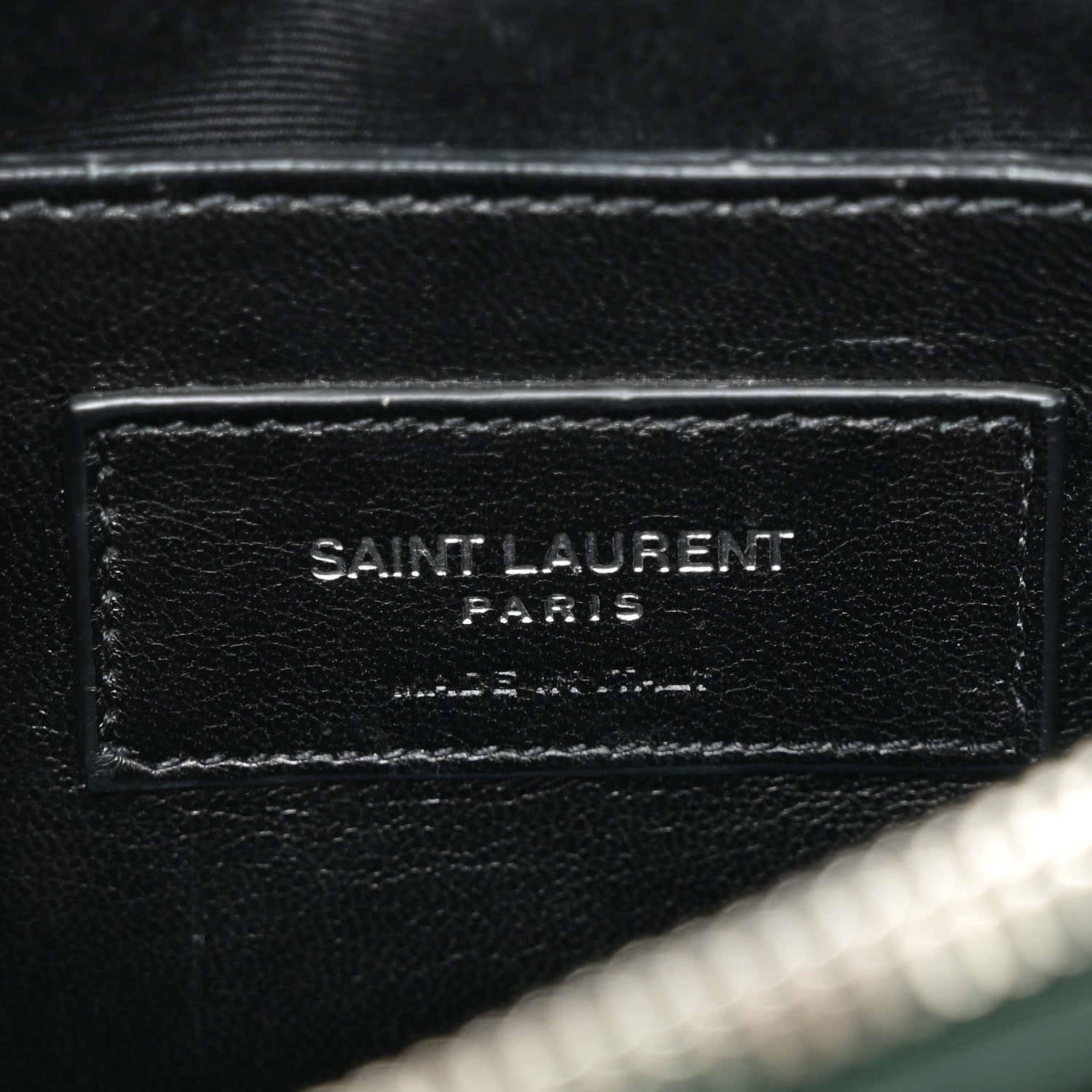 Saint Laurent Calfskin Y Quilted Monogram Small Loulou Chain Satchel Olive 6 of 9
