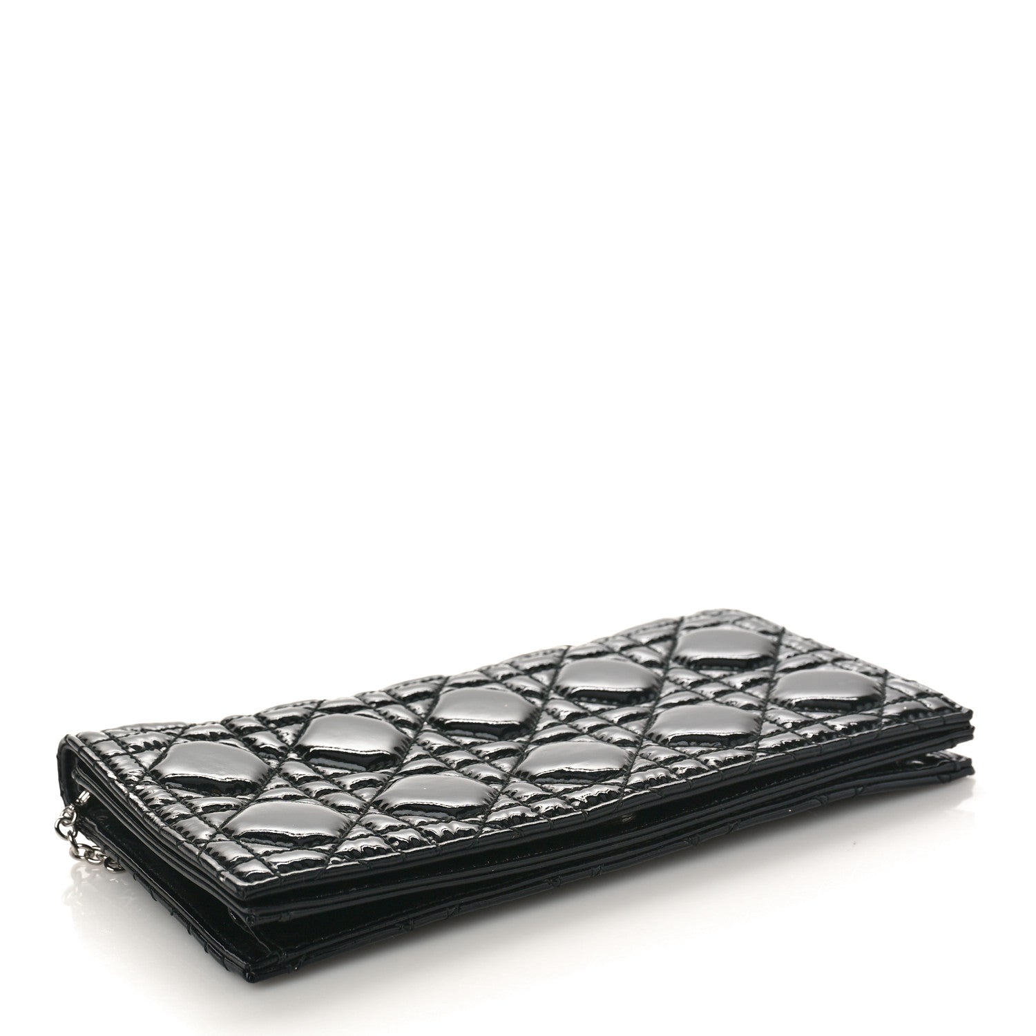 Christian Dior Patent Cannage LADY DIOR Clutch Black 4 of 10