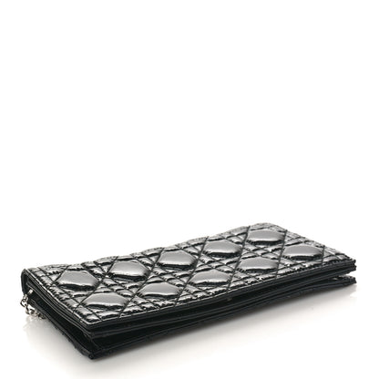 Christian Dior Patent Cannage LADY DIOR Clutch Black 4 of 10