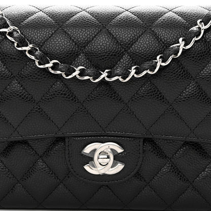 Chanel Caviar Quilted Medium Double Flap Black 8 of 11
