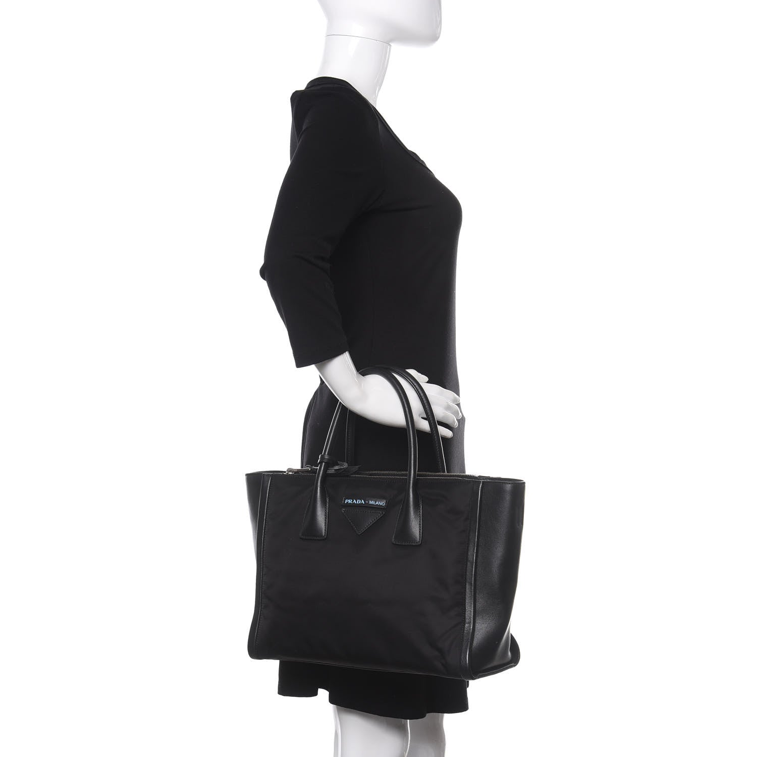 Prada Nylon Grace Lux Concept Tote Black 2 of 14