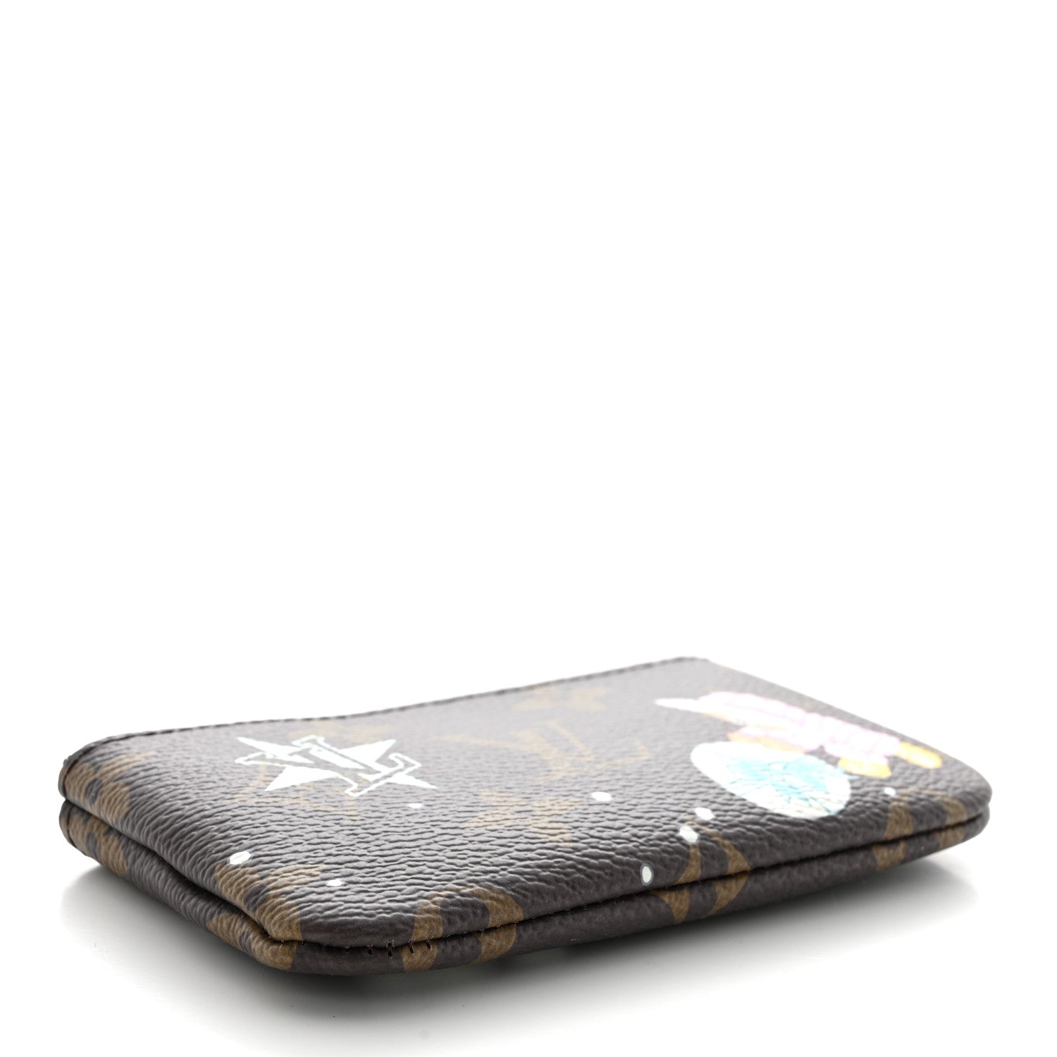 Louis Vuitton Monogram 2025 Christmas Animation Key Pouch Azur