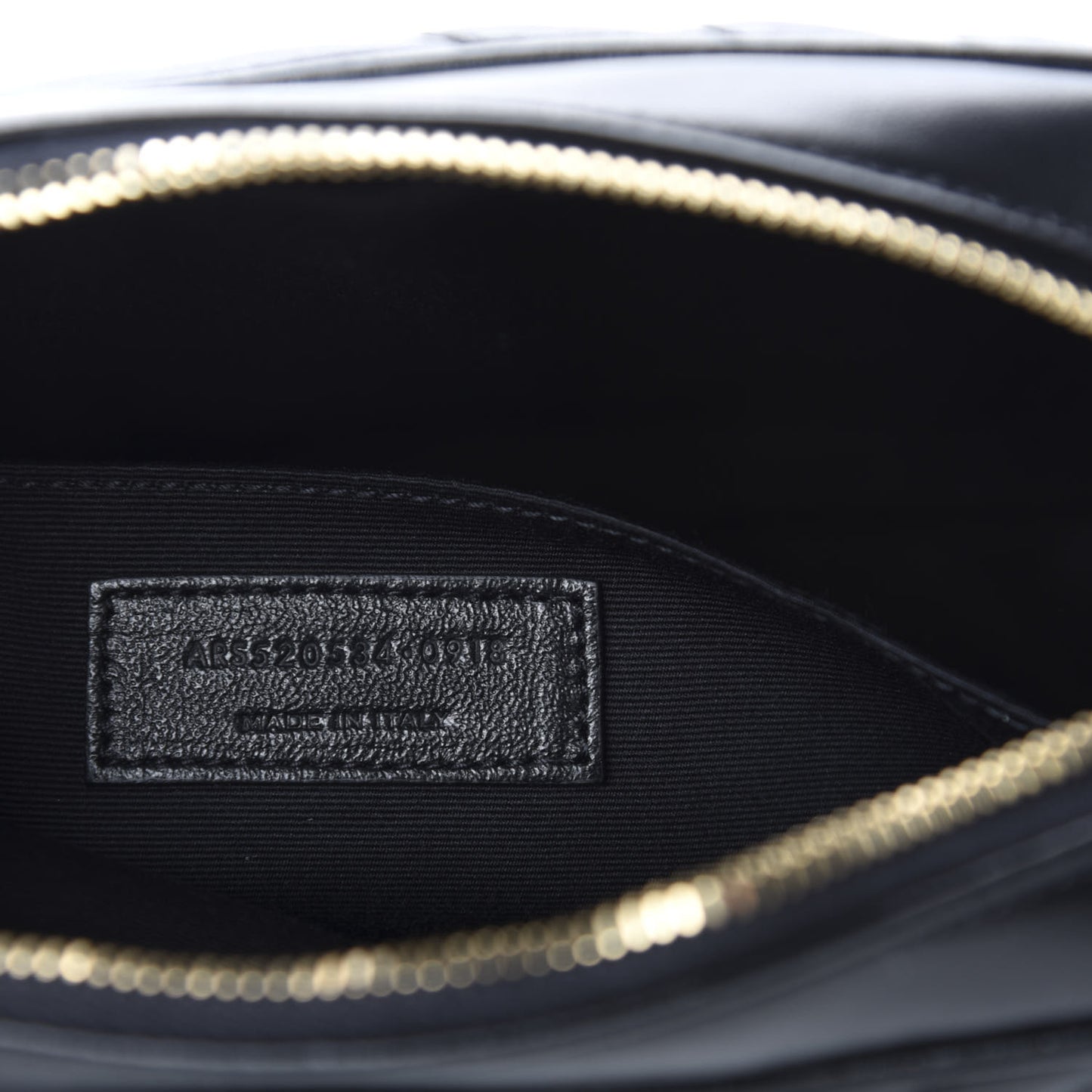 Calfskin Matelasse Monogram Lou Camera Bag Black