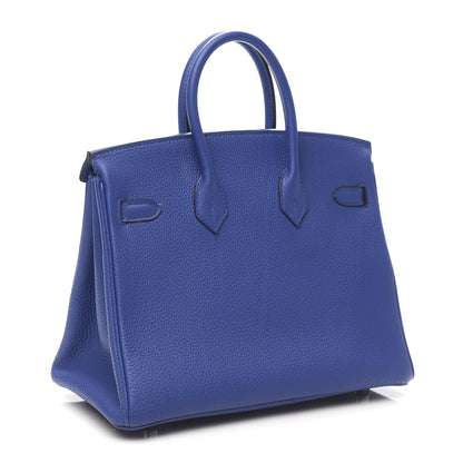 Hermes Togo Birkin 25 Bleu Electrique 3 of 10